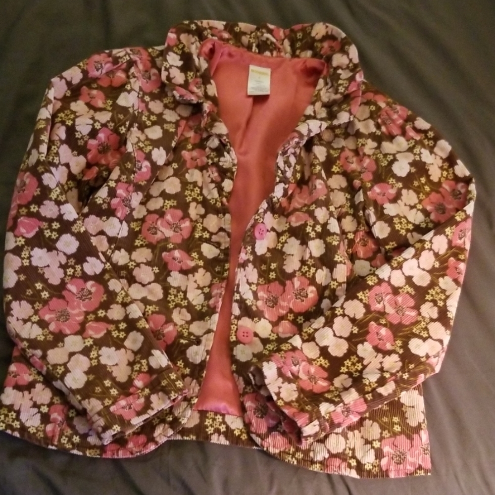 Gymboree Corduroy Floral jacket